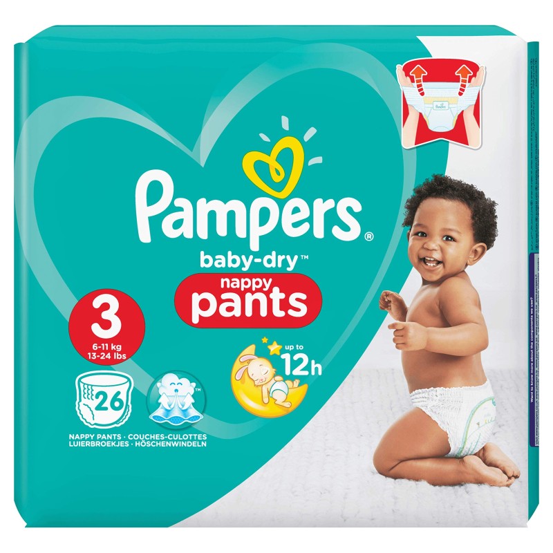 PAMPERS PANTS CULOTTES BABY 6-11KG BT 8