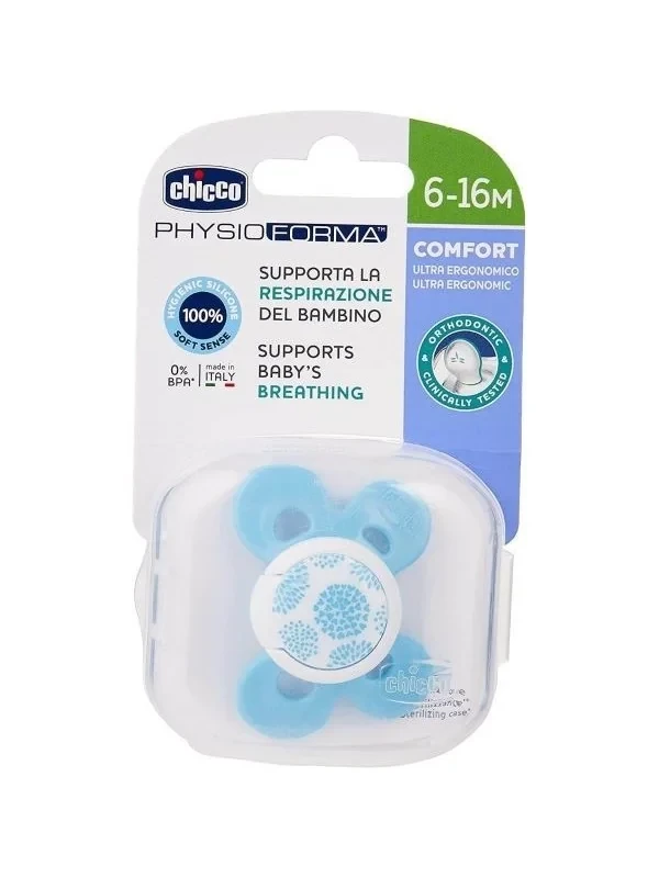 CHICCO SUCETTE CONFORT 6-16M BLEU