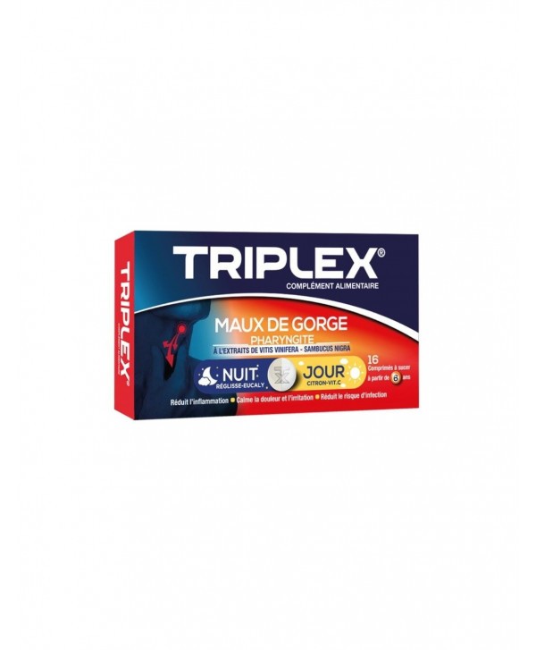 TRIPLEX MAUX DE GORGE NUIT/JOUR RT 16 CP A SUCER