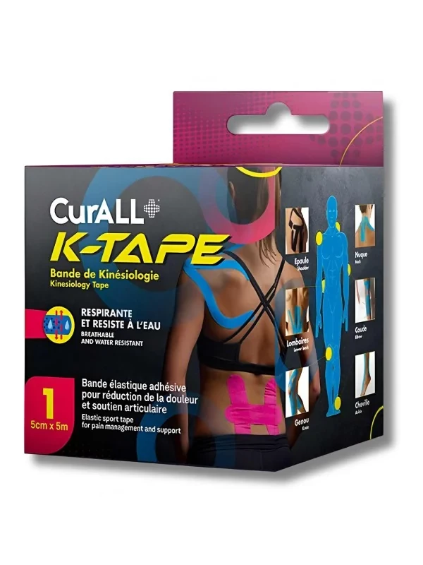 CURALL K TAPE 5CM*5M BT 1 BANDE ELAS ADHESIVE