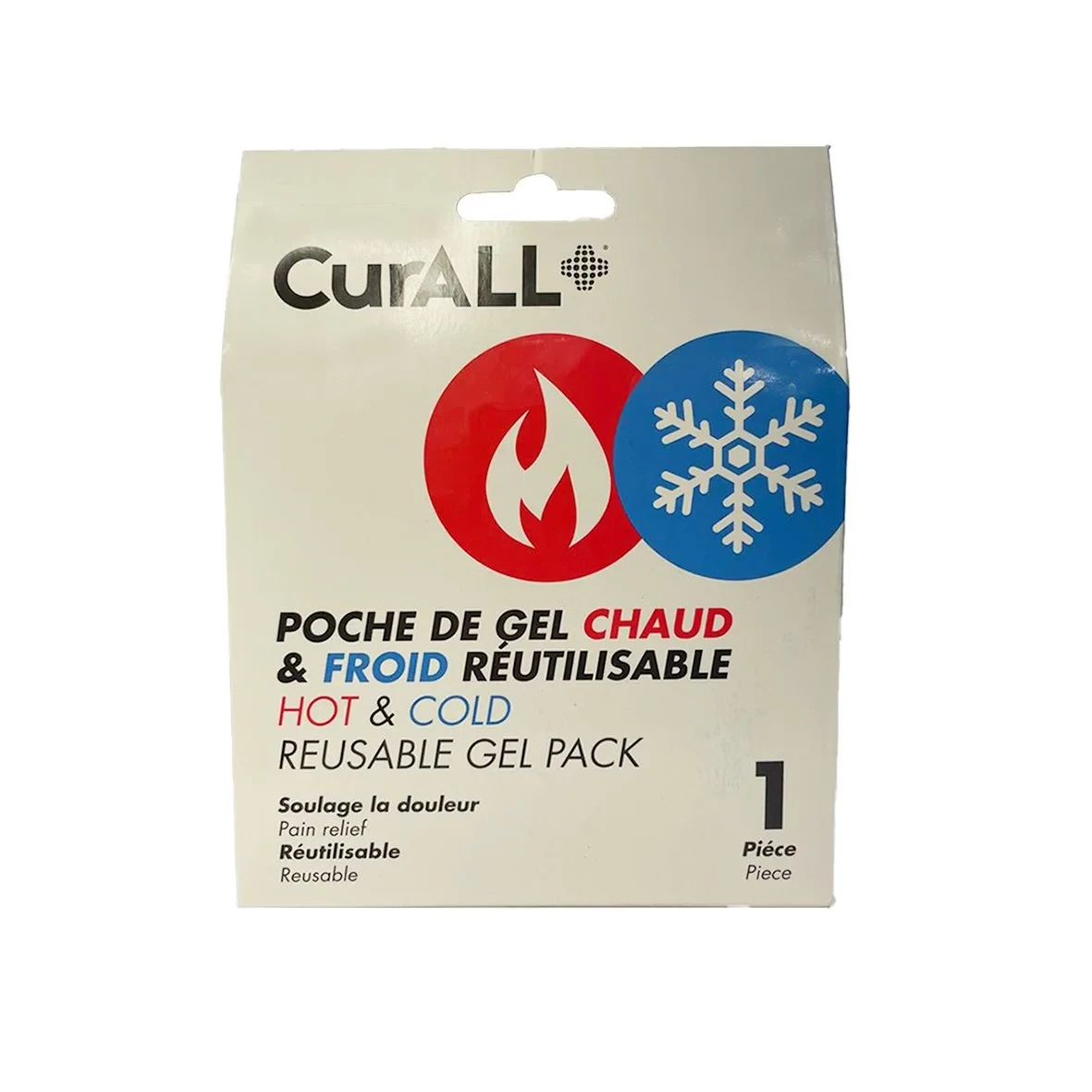 CURALL POCHE DE GEL CHAUD/FROID REUTILISABLE 15X20