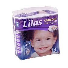 COUCHE CONFORT MAX ACTIF 15-25 KG TAILLE 5 S/20 LILAS