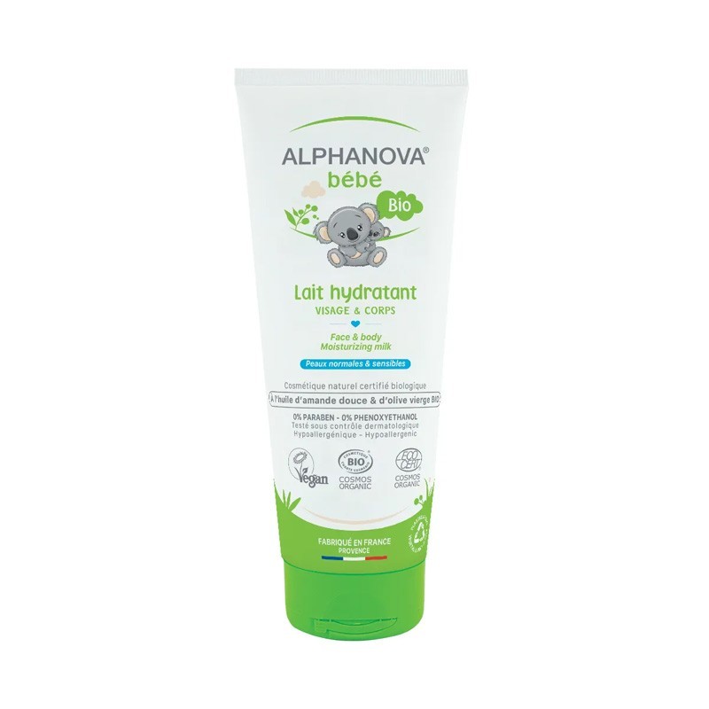 ALPHANOVA BEBE LAIT HYDRATANT BIO 200ML