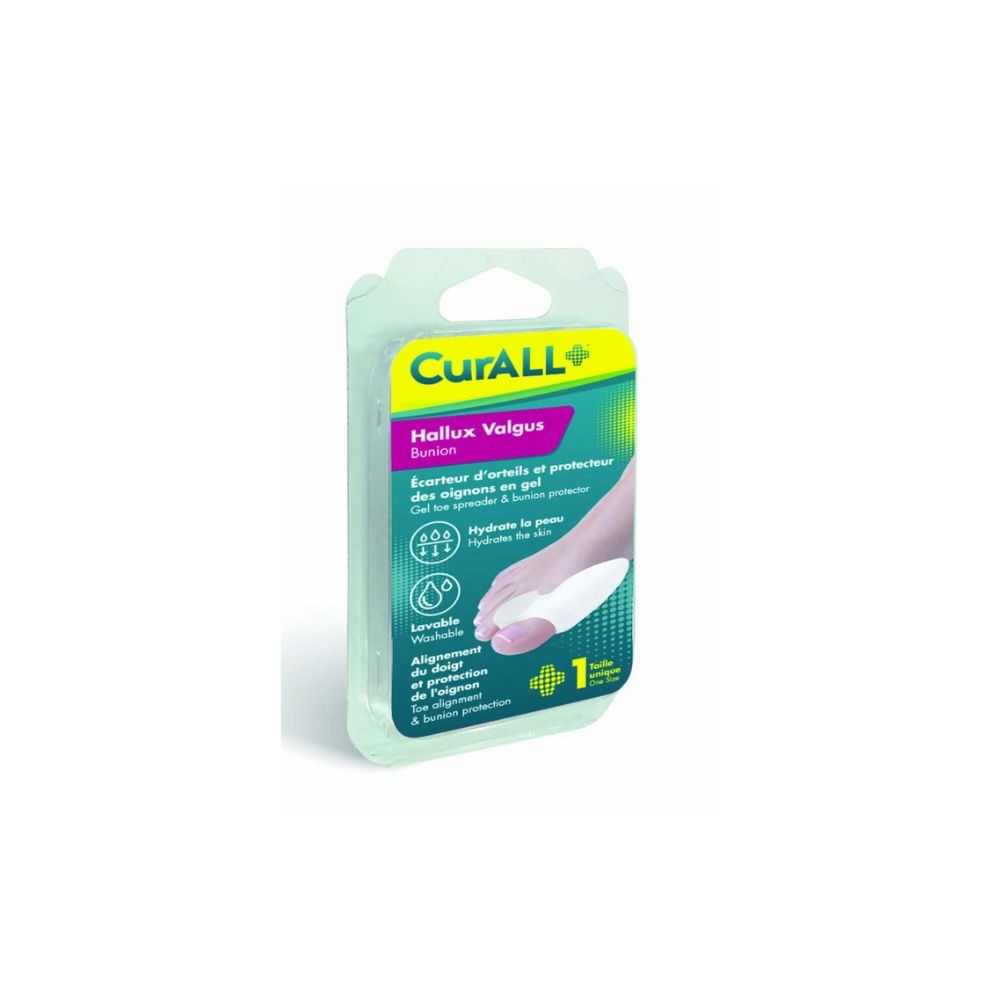CURALL HALLUX VALGUS ECARTEUR D'ORTEILS EN GEL 1P