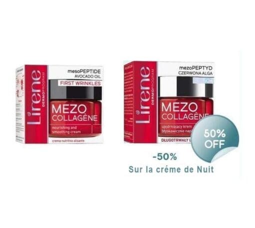 LIRENE COFFRET MEZO COLLAGENE CREME JOUR+NUIT-50%