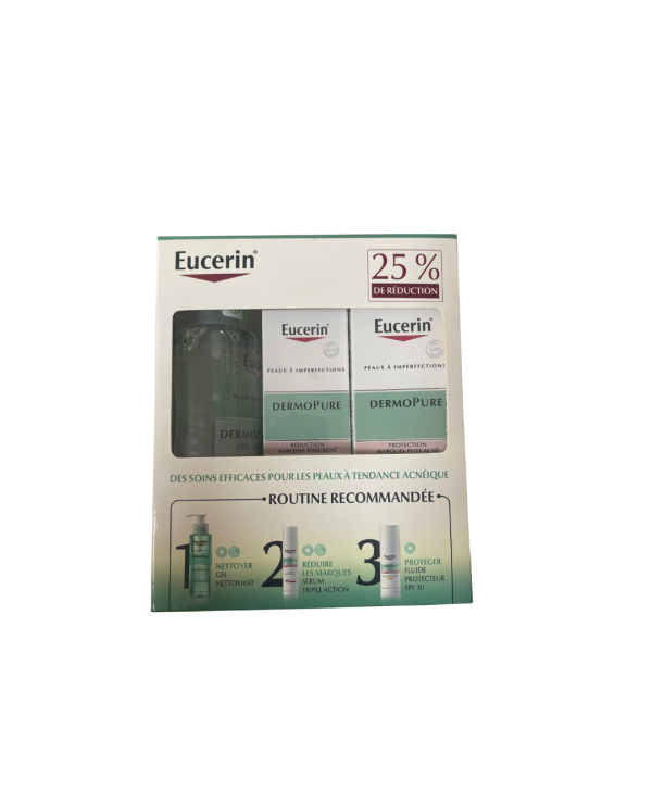 EUCERIN COFFRET ROUTINE PEAUX A TENDANCE A