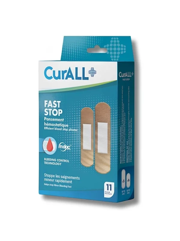 CURALL FAST STOP PANSEMENT HEEMOSTATIQUE BT 11 PCS