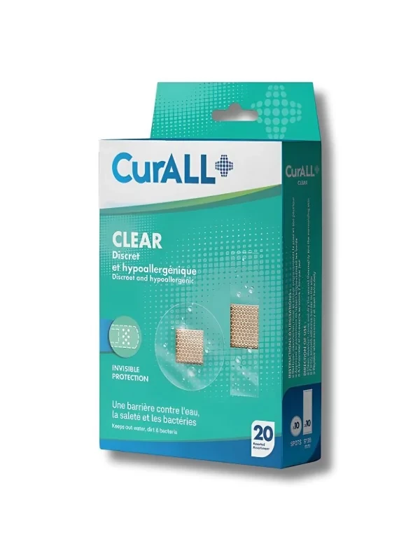 CURALL CLEAR PANSEMENT INVISIBLE PROTECTI BT 20P