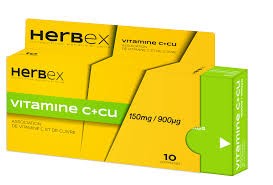 HERBEX VITAMINE C+CU 150MG BT 10