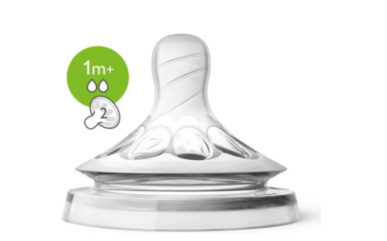 AVENT TETINE NATURAL 2PC 1M+ DEBIT LENT