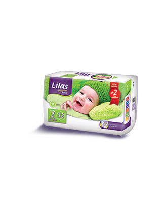 COUCHE CONFORT MAX ACTIF 3-5 KG TAILLE 2 S/32 LILAS