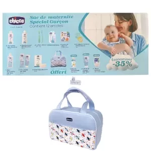CHICCO SAC DE MATERNITE GARCON 13ARTICLES
