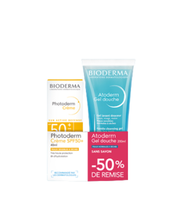DUO PHOTODERM CREME +ATODERM GEL -50%