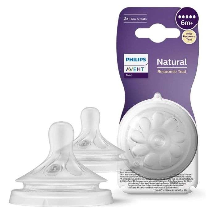 AVENT TETINE NATURAL 2PC 6M+ DEBIT 5