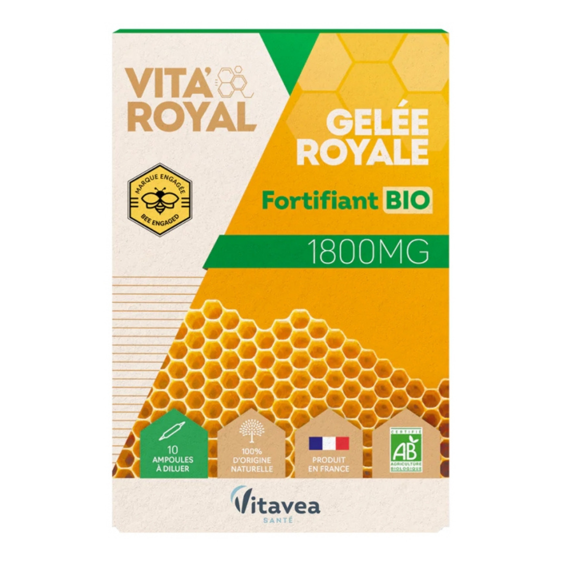 VITAVEA GELEE ROYALE BIO 1800 BT 10