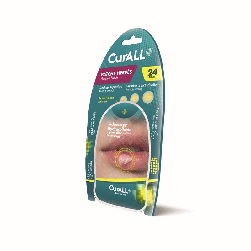 CURALL PATCHES HERPES TRANSP BT 24 PCS