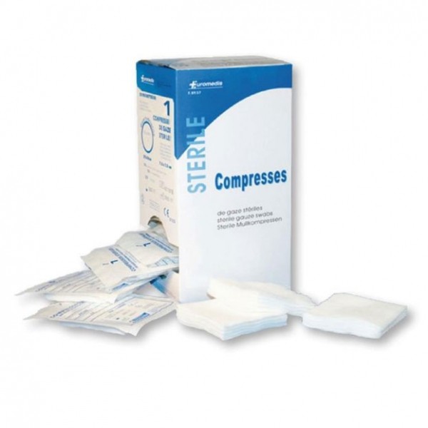 COMPRESSE A GAZ STERILE 5*5 S/5 CARTON DE 300