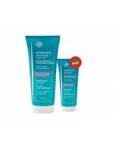 DUCRAY KERACNYL GEL 200ML+GEL 40ML OFFERT