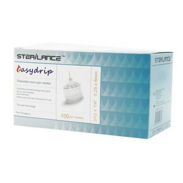 STERILANCE EASY DRIP 6MM 100PEN