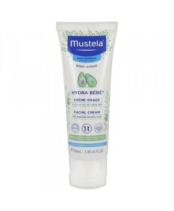 MUSTELA HYDRA BEBE CREME VISAGE 40ML