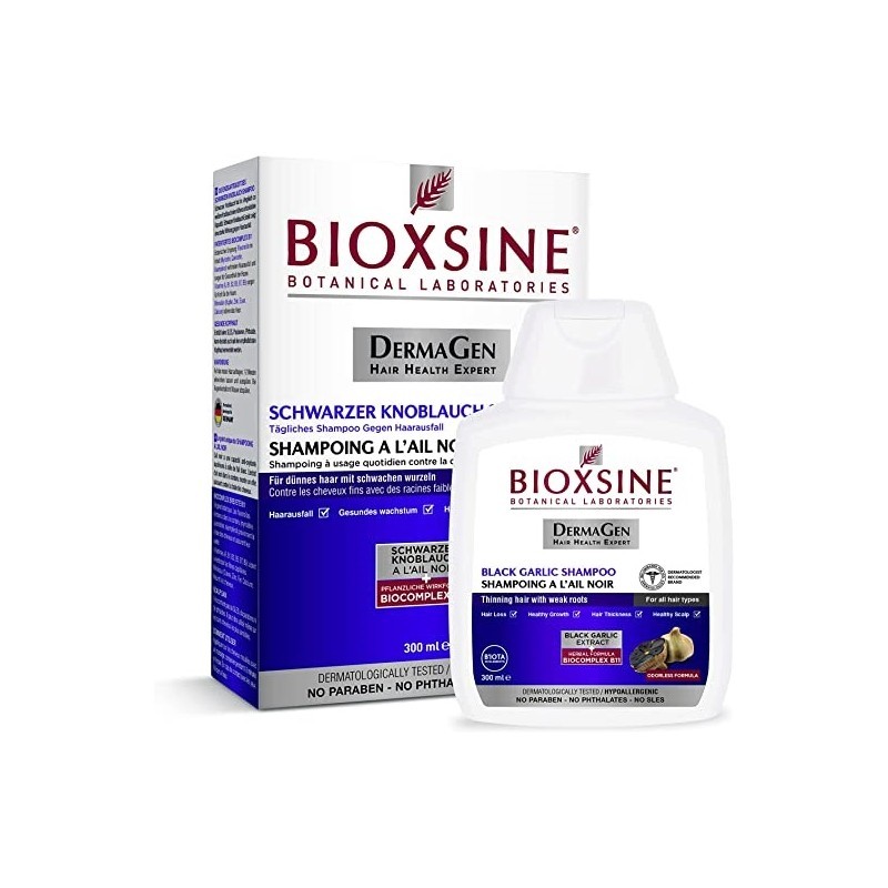 BIOXSINE SHAMPO ANTICHUTE À L'AIL NOIR 300ML