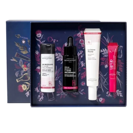 NOVEXPERT COFFRET EAU MICELLAIRE+SERUM ACIDE HYALURONIGUE +CREME+LIP UP