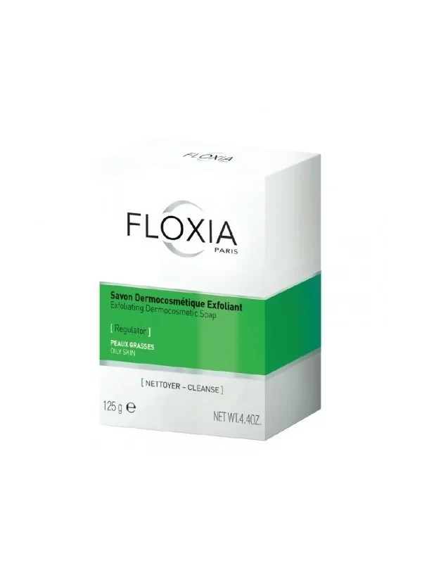 FLOXIA SAVON REGULATOR PEAUX GRASSES 125G (VERT)