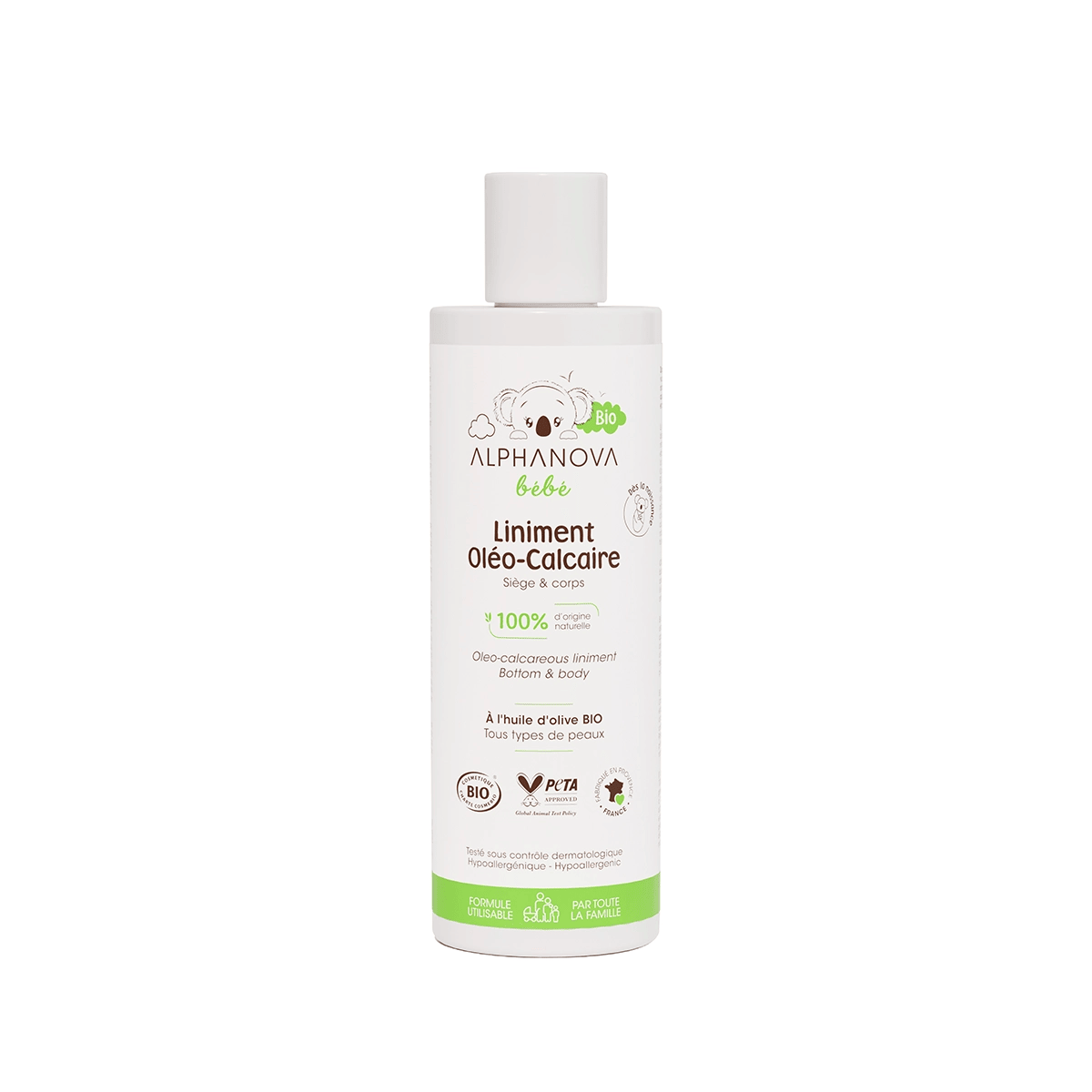 ALPHANOVA BEBE BIO LINIMENT OLEO CALCAIRE 200/ML