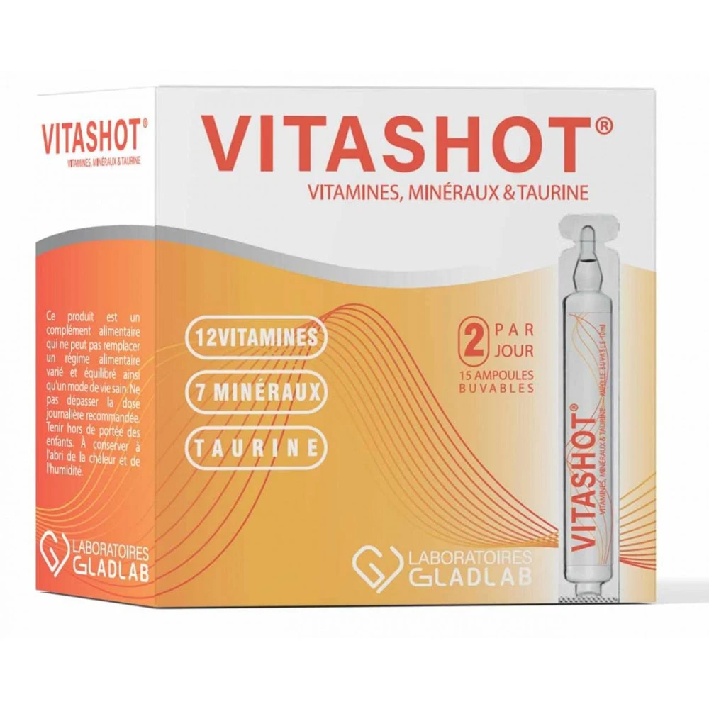 VITASHOT VITAMINE AMPOULE BT /15