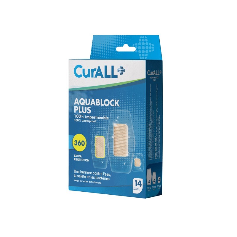 CURALL AQUA BLOCK PLUS ASSORTED BT 14P WATERPROOF