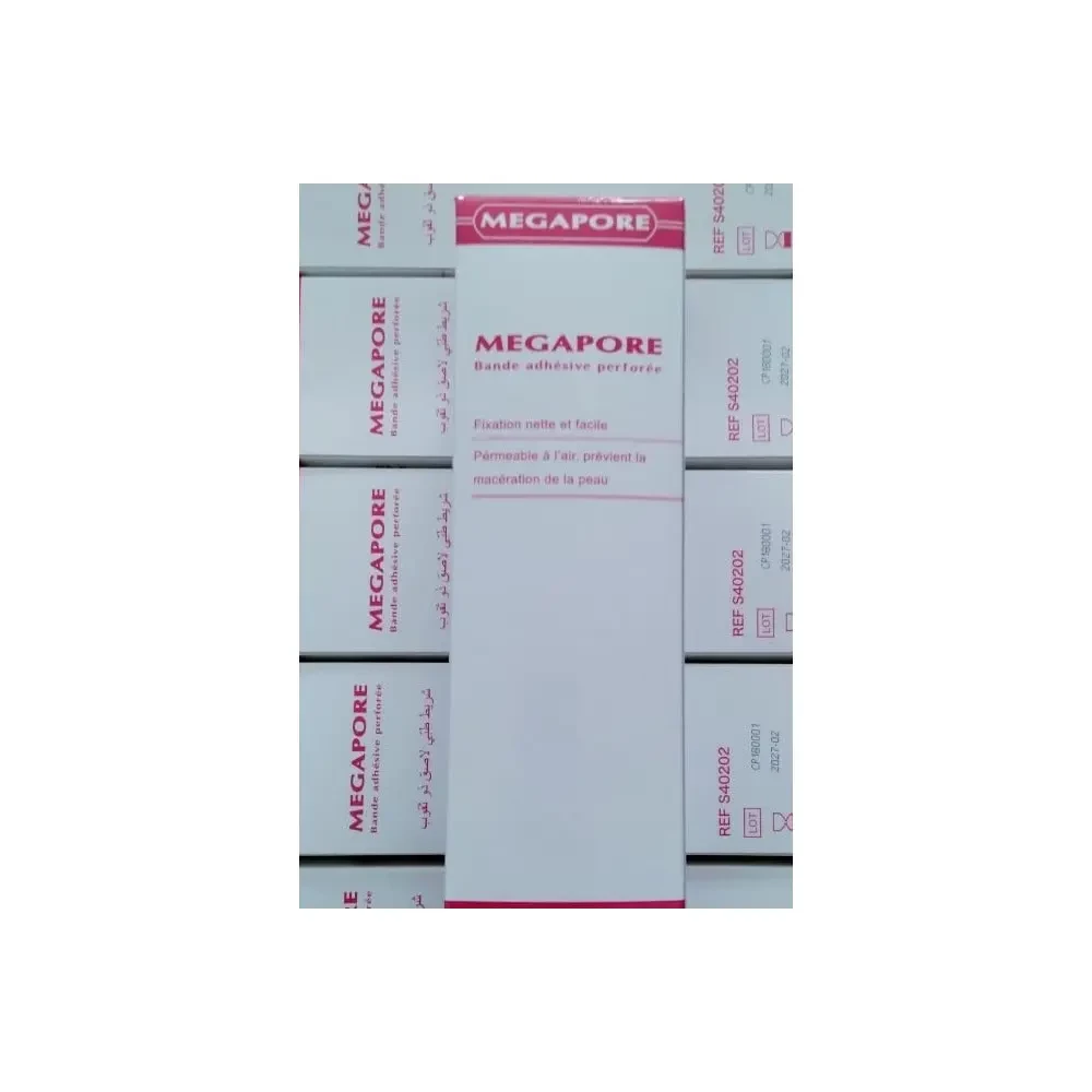 MEGAPORE BANDE ADHESIVE PERFOREE 10CM*5 MEGA