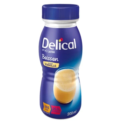 DELICAL BOISSON LACTEE HP HV VANILLE 200ML