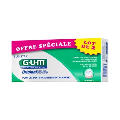 GUM DENTIFRICE ORIGINAL WHITE LOT2