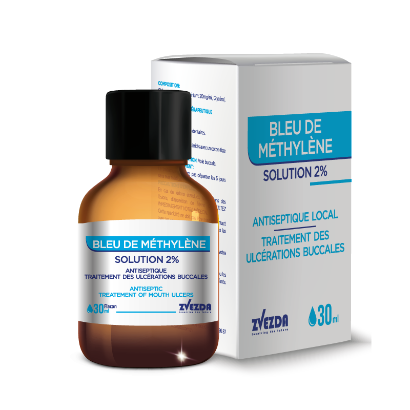 BLEU DE METHYLENE 2% SOLUTION GOUTTE 30ML