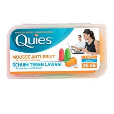 QUIES MOUSSE ANTI BRUIT 3 PAIRES FLUO