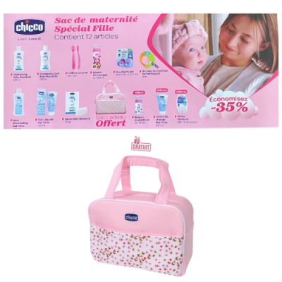 CHICCO SAC DE MATERNITE FILLE 13 ARTICLES
