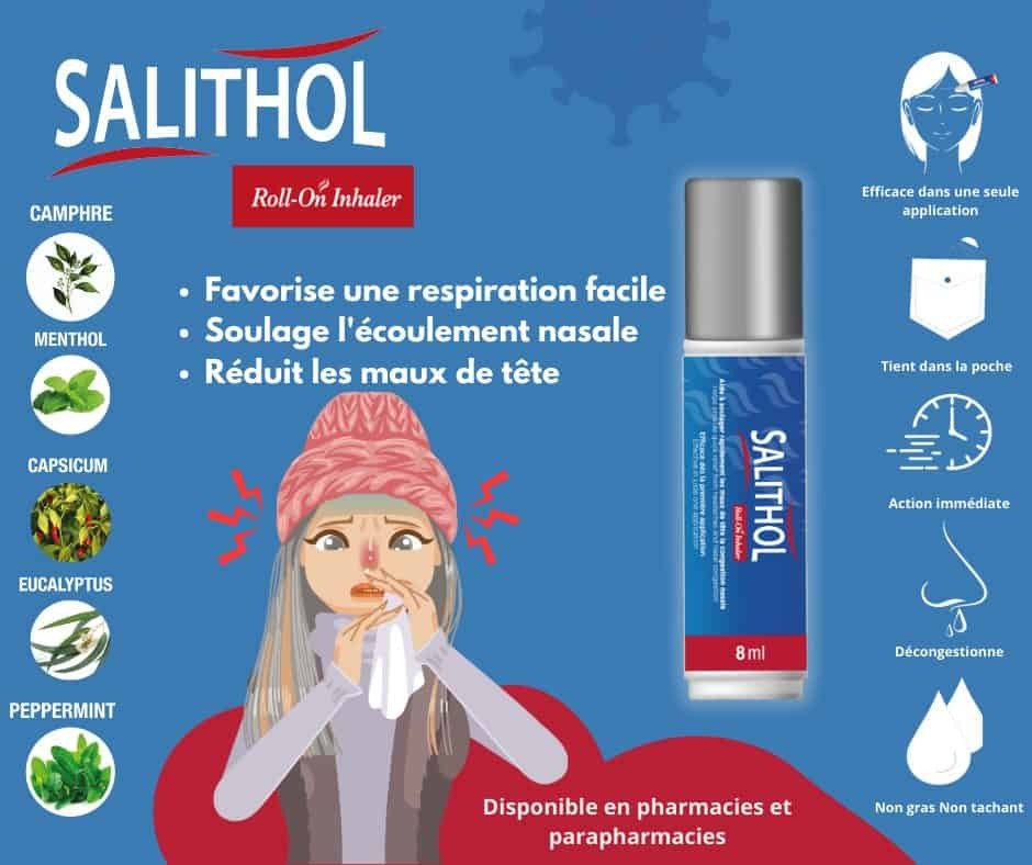 SALITHOL MAUX DE TETE ROLL ON INHALER 8ML