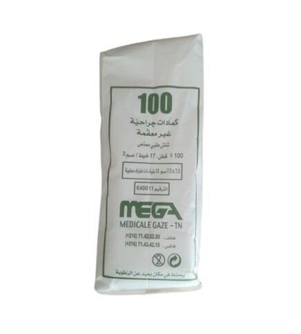 COMPRESSE A GAZ NON STERILE 10*10 BT 100